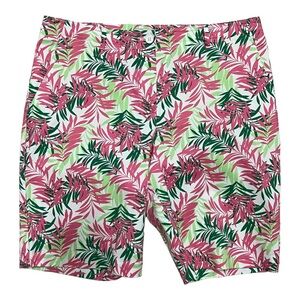 Talbots Palm Print Bermuda Shorts Size 14